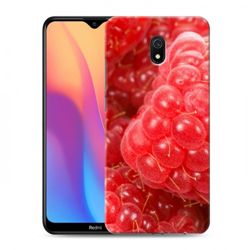 Дизайнерский силиконовый с усиленными углами чехол для Xiaomi RedMi 8A Малина