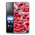 Дизайнерский пластиковый чехол для Sony Xperia TX Малина