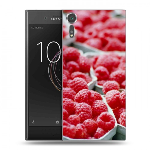 Дизайнерский пластиковый чехол для Sony Xperia XZs Малина