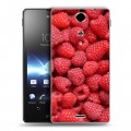 Дизайнерский пластиковый чехол для Sony Xperia TX Малина