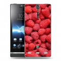 Дизайнерский пластиковый чехол для Sony Xperia S Малина