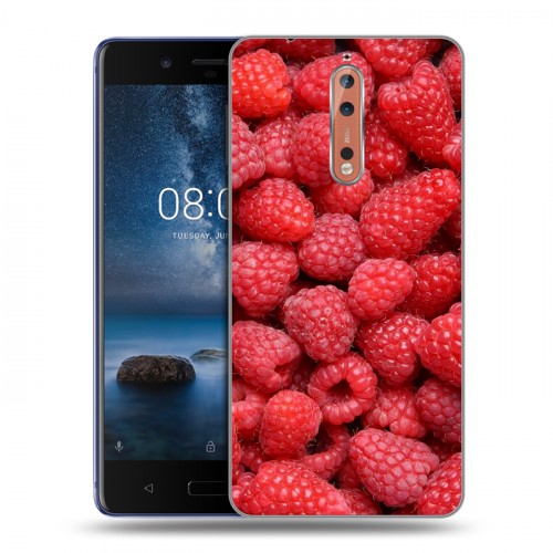 Дизайнерский пластиковый чехол для Nokia 8 Малина