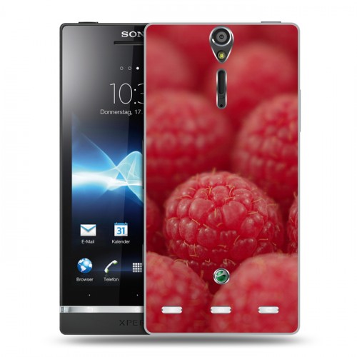 Дизайнерский пластиковый чехол для Sony Xperia S Малина