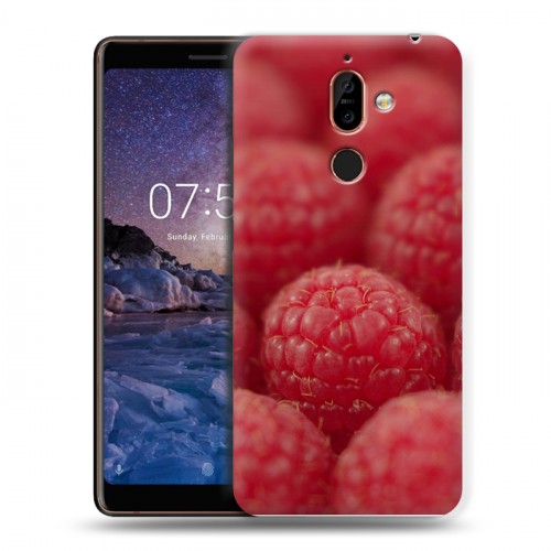 Дизайнерский пластиковый чехол для Nokia 7 Plus Малина