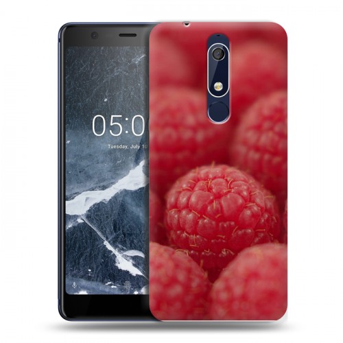 Дизайнерский пластиковый чехол для Nokia 5.1 Малина