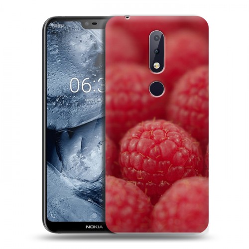 Дизайнерский силиконовый чехол для Nokia 6.1 Plus Малина