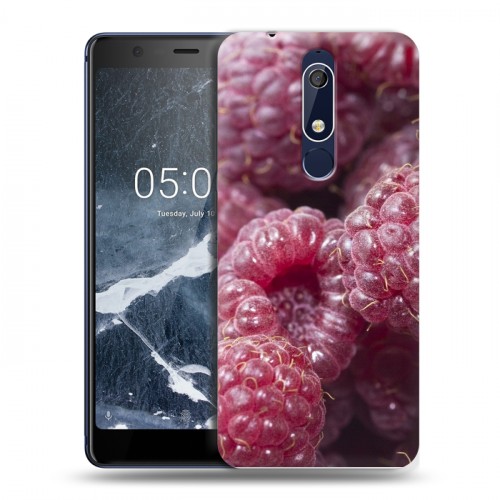 Дизайнерский пластиковый чехол для Nokia 5.1 Малина