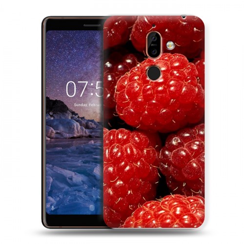 Дизайнерский пластиковый чехол для Nokia 7 Plus Малина