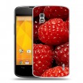 Дизайнерский пластиковый чехол для LG Google Nexus 4 Малина