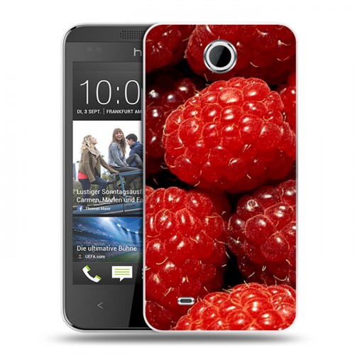 Дизайнерский пластиковый чехол для HTC Desire 300 Малина