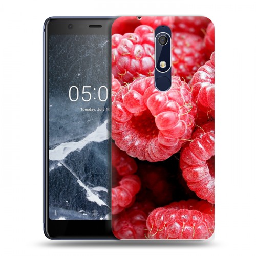 Дизайнерский пластиковый чехол для Nokia 5.1 Малина