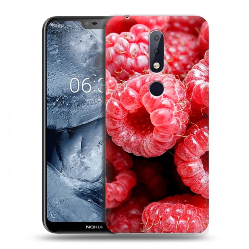 Дизайнерский пластиковый чехол для Nokia 6.1 Plus Малина