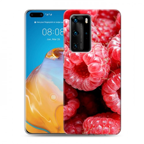 Дизайнерский пластиковый чехол для Huawei P40 Pro Малина