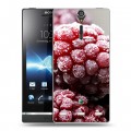 Дизайнерский пластиковый чехол для Sony Xperia S Малина