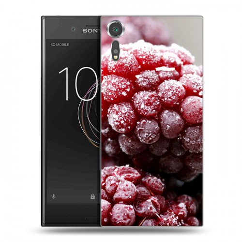 Дизайнерский пластиковый чехол для Sony Xperia XZs Малина