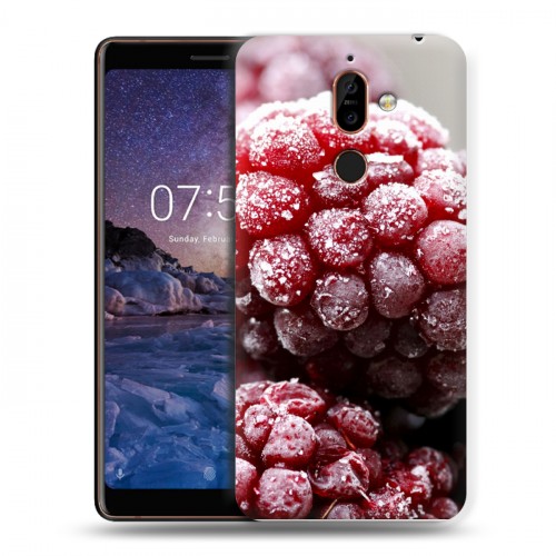 Дизайнерский пластиковый чехол для Nokia 7 Plus Малина