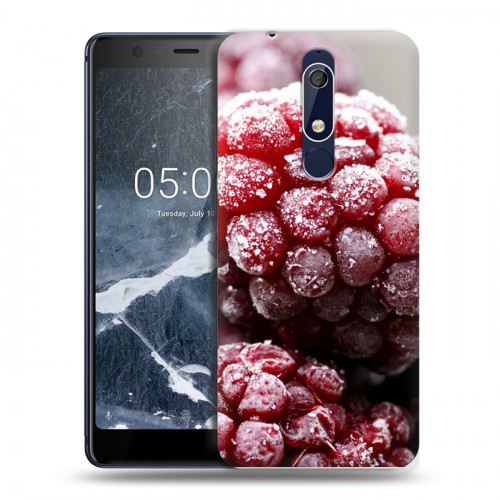 Дизайнерский пластиковый чехол для Nokia 5.1 Малина