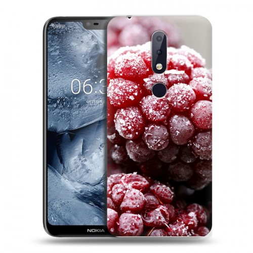 Дизайнерский пластиковый чехол для Nokia 6.1 Plus Малина