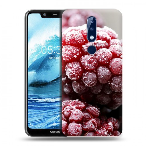 Дизайнерский пластиковый чехол для Nokia 5.1 Plus Малина