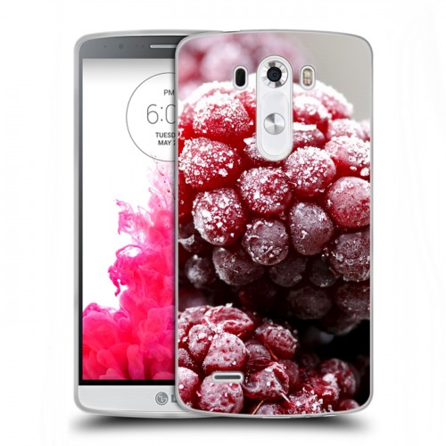 Дизайнерский силиконовый чехол для LG G3 (Dual-LTE) Малина