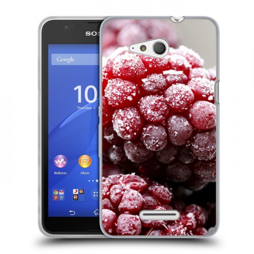 Дизайнерский пластиковый чехол для Sony Xperia E4g Малина