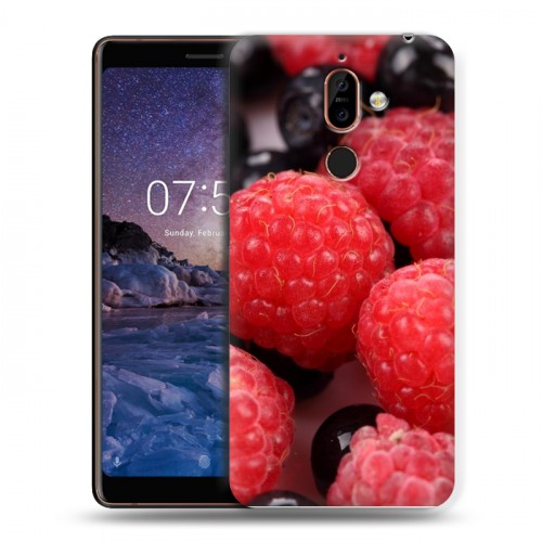 Дизайнерский пластиковый чехол для Nokia 7 Plus Малина