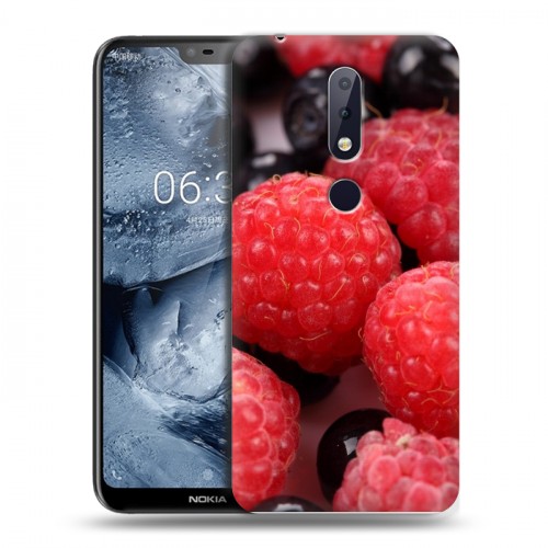 Дизайнерский силиконовый чехол для Nokia 6.1 Plus Малина