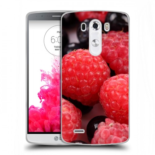 Дизайнерский пластиковый чехол для LG G3 (Dual-LTE) Малина