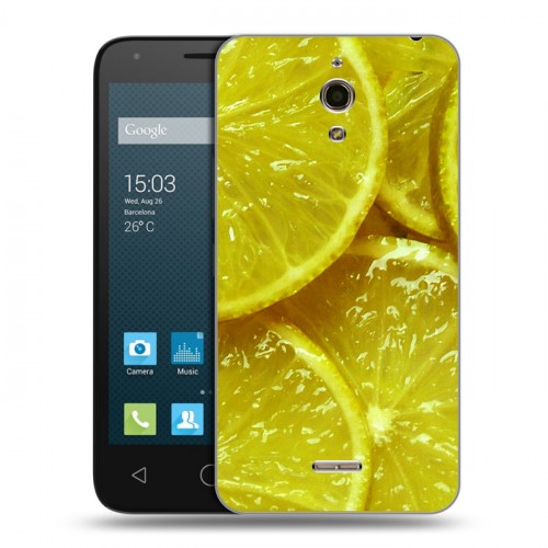 Дизайнерский силиконовый чехол для Alcatel One Touch Pixi 4 (6) Лимон