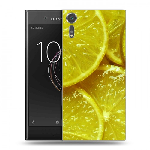 Дизайнерский пластиковый чехол для Sony Xperia XZs Лимон