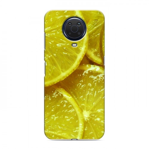 Дизайнерский силиконовый с усиленными углами чехол для Nokia G20 Лимон