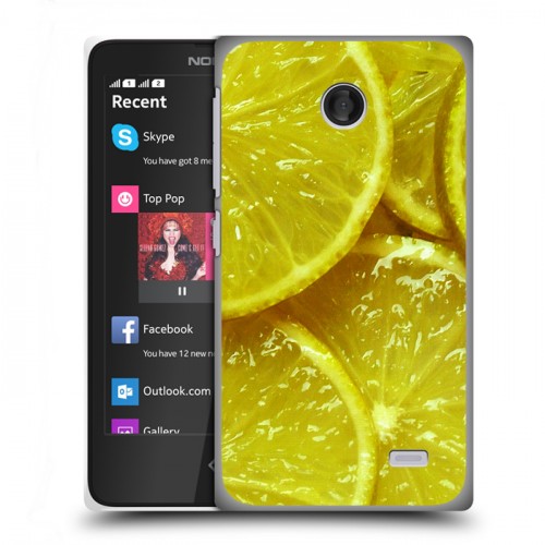 Дизайнерский пластиковый чехол для Nokia X Лимон