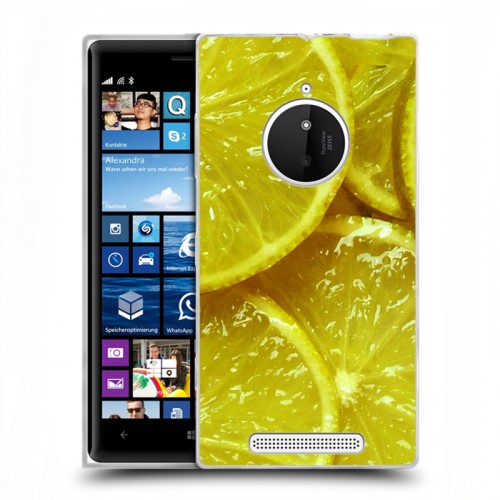 Дизайнерский пластиковый чехол для Nokia Lumia 830 Лимон