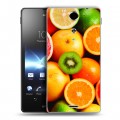 Дизайнерский пластиковый чехол для Sony Xperia TX Лимон