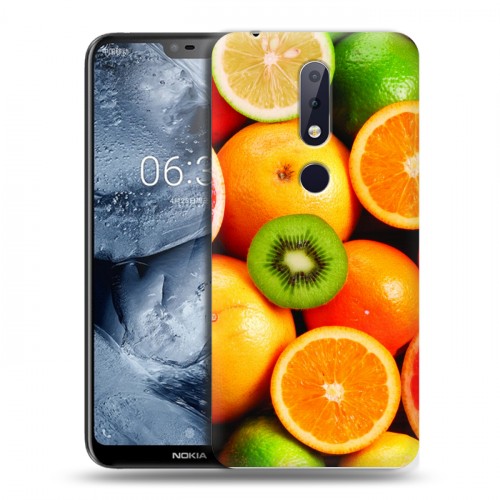 Дизайнерский пластиковый чехол для Nokia 6.1 Plus Лимон