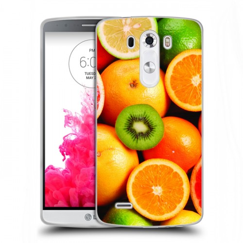 Дизайнерский силиконовый чехол для LG G3 (Dual-LTE) Лимон