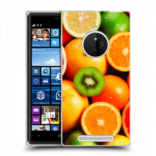 Дизайнерский пластиковый чехол для Nokia Lumia 830 Лимон