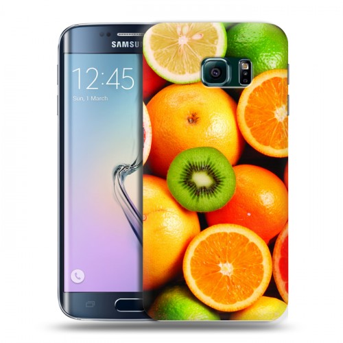 Дизайнерский пластиковый чехол для Samsung Galaxy S6 Edge Лимон