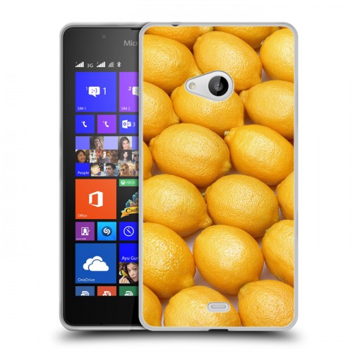 Дизайнерский пластиковый чехол для Microsoft Lumia 540 Лимон