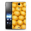 Дизайнерский пластиковый чехол для Sony Xperia TX Лимон