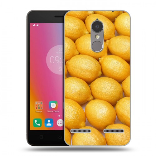 Дизайнерский силиконовый чехол для Lenovo K6 Лимон