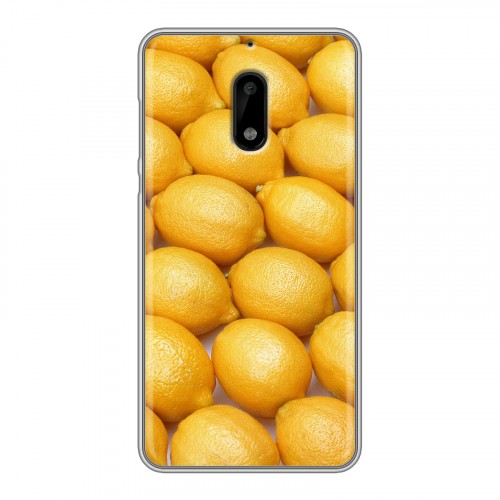 Дизайнерский пластиковый чехол для Nokia 6 Лимон