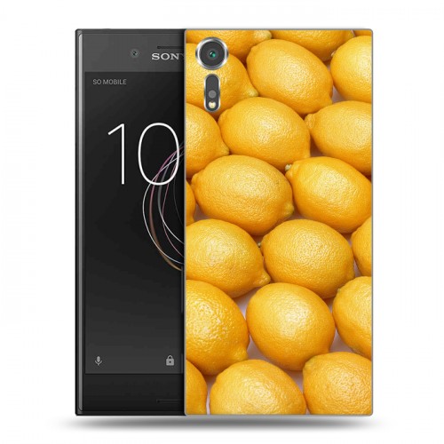 Дизайнерский пластиковый чехол для Sony Xperia XZs Лимон