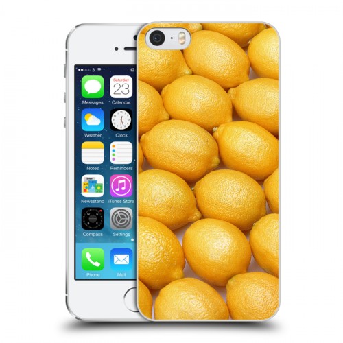 Дизайнерский пластиковый чехол для Iphone 5s Лимон