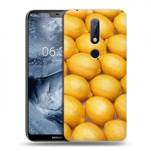 Дизайнерский пластиковый чехол для Nokia 6.1 Plus Лимон