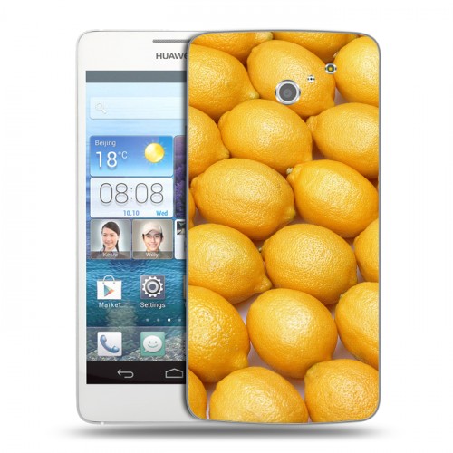 Дизайнерский пластиковый чехол для Huawei Ascend D2 Лимон