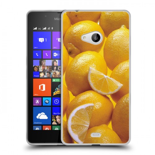 Дизайнерский пластиковый чехол для Microsoft Lumia 540 Лимон