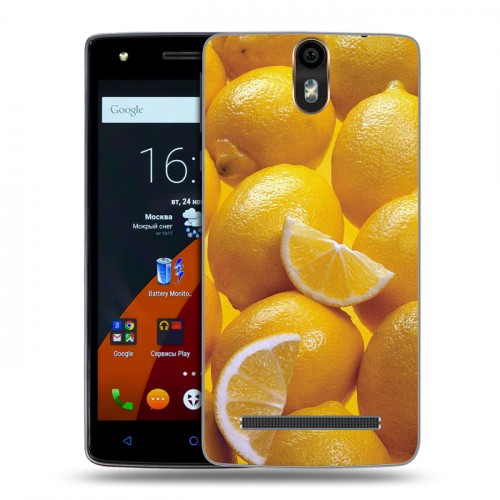 Дизайнерский силиконовый чехол для Wileyfox Storm Лимон