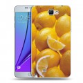 Дизайнерский пластиковый чехол для Samsung Galaxy Note 2 Лимон