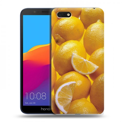 Дизайнерский пластиковый чехол для Huawei Honor 7A Лимон